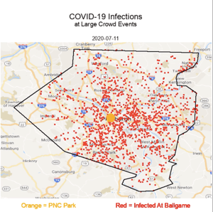 COVID-19 Infections at Large Crowd Events